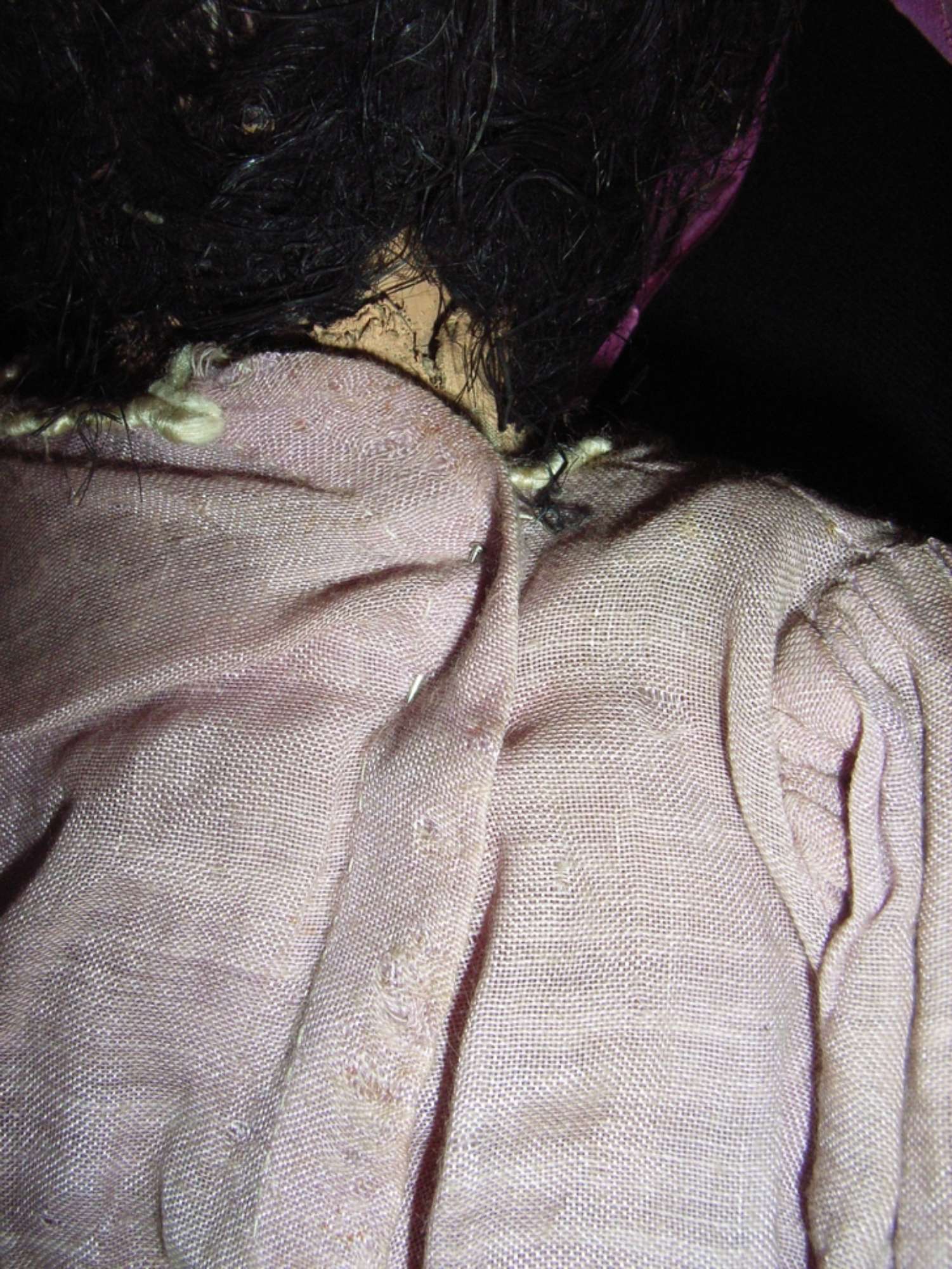 Corpetto retro prima del restauro